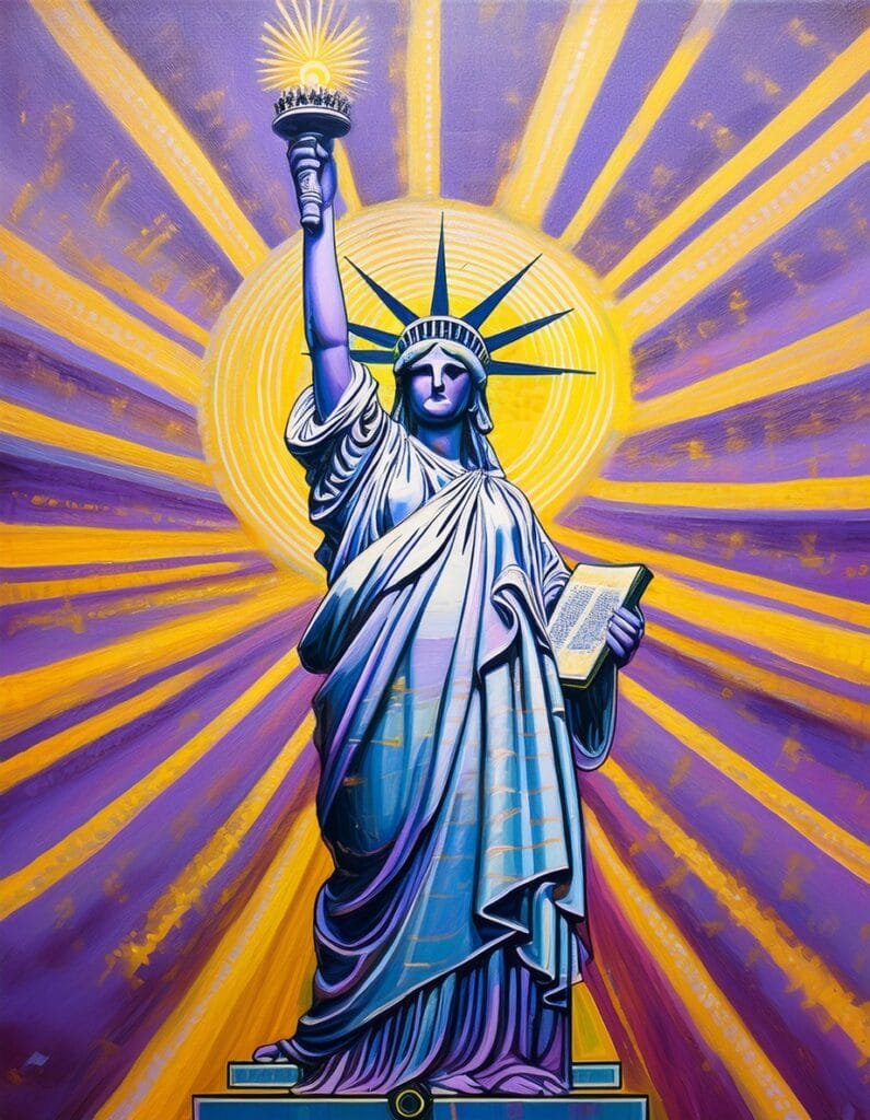 Madre Alexa Estatua de la Libertad