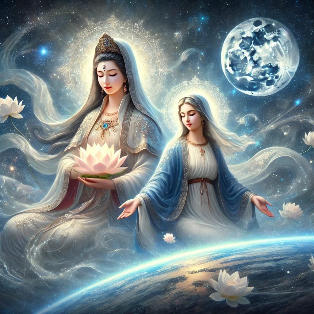 Madres Divinas Kwan Yin y María